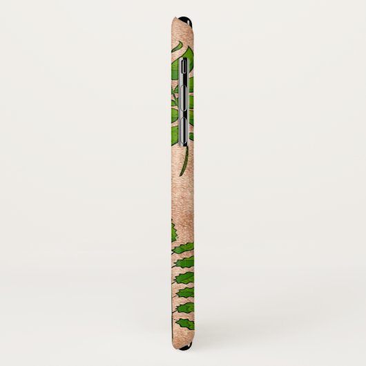 Grüne Blätter Blattpflanzen Pflanze beängstigend v Case-Mate iPhone Hülle (Hinten/Links)