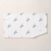 Grüne Blätter Blumenmuster nahtlos Muster Badhandtuch Set (Handtuch)