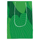 Grüne Blätter Botanisch Mittlere Geschenktüte (Rückseite)