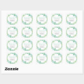 Grüne Blätter Botanische Business Sticker (Blatt)