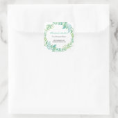 Grüne Blätter Botanische Business Sticker (Tasche)