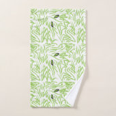 Grüne Blätter botanische Natur Badhandtuch Set (Handtuch)