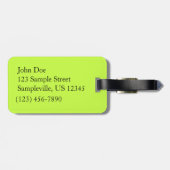 Grüne Blätter Botanische Naturfotografie Gepäckanhänger (Rückseite horizontal)