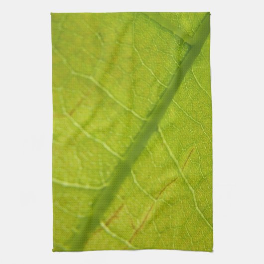 Grüne Blätter Botanische Naturfotografie Küchentuch (Vertikal)