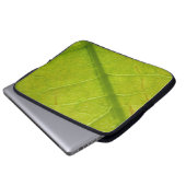 Grüne Blätter Botanische Naturfotografie Laptopschutzhülle (Vorne Knopf)