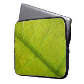 Grüne Blätter Botanische Naturfotografie Laptopschutzhülle (Vorderseite Links)