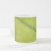 Grüne Blätter Botanische Naturfotografie Mattglastasse (Vorderseite Links)