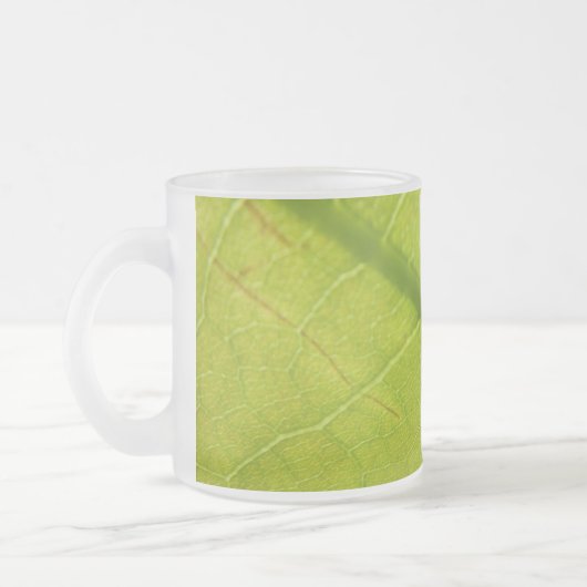 Grüne Blätter Botanische Naturfotografie Mattglastasse (Links)