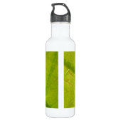 Grüne Blätter Botanische Naturfotografie Trinkflasche (Rückseite)