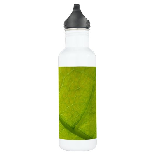 Grüne Blätter Botanische Naturfotografie Trinkflasche (Rechts)