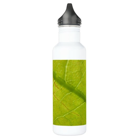 Grüne Blätter Botanische Naturfotografie Trinkflasche (Links)