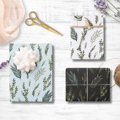 Grüne Blätter Botanisches Muster