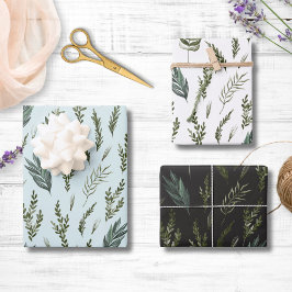 Grüne Blätter Botanisches Muster