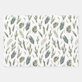 Grüne Blätter Botanisches Muster (Vorderseite 2)