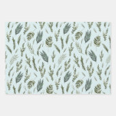 Grüne Blätter Botanisches Muster (Vorderseite)