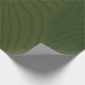 Grüne Blätter Botanisches Naturmuster Geschenkpapier (Ecke)