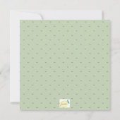 Grüne Blätter Brautdusche Einladung (Rückseite)