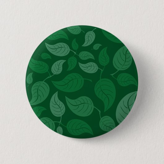 Grüne Blätter Button (Vorderseite)