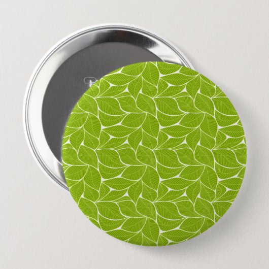 Grüne Blätter Button (Vorne & Hinten)