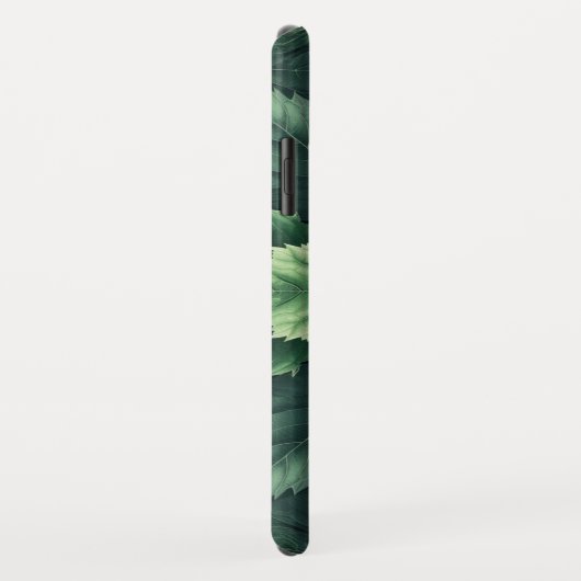 Grüne Blätter Case-Mate iPhone Hülle (Hinten/Rechts)