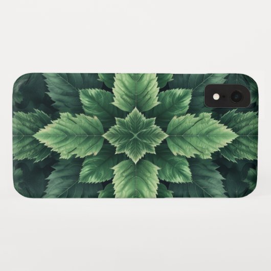 Grüne Blätter Case-Mate iPhone Hülle (Rückseite (Horizontal))