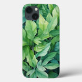 Grüne Blätter Case-Mate iPhone Hülle (Rückseite)