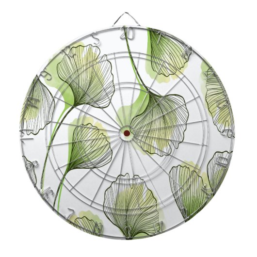 Grüne Blätter Dartscheibe (vorne)