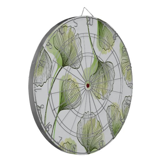 Grüne Blätter Dartscheibe (Vorderseite Links)
