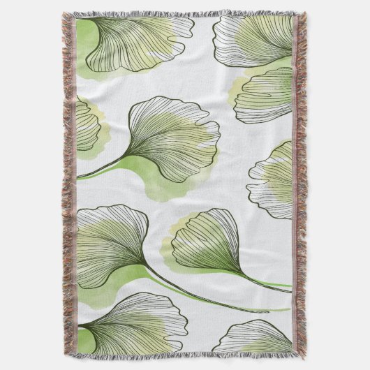 Grüne Blätter Decke (Vorderseite Vertikal)