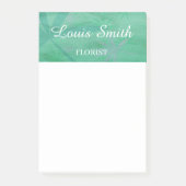 Grüne Blätter dekorativ Post-it Klebezettel (Vorderseite)