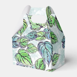 Grüne Blätter Dialogfeld "Gefälligkeit" Geschenkschachtel