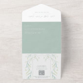 Grüne Blätter, die alle in einer Einladung zusamme (Außenbereich)