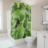 grüne Blätter Duschvorhang (Beispiel)