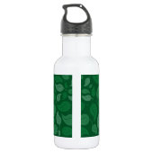 Grüne Blätter Edelstahlflasche (Rückseite)