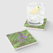 GRÜNE BLÄTTER: EINFLÜSSE IN DEN INTERESSANTEN INTE STEINUNTERSETZER (Seitenansicht)