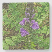 GRÜNE BLÄTTER: EINFLÜSSE IN DEN INTERESSANTEN INTE STEINUNTERSETZER (Vorderseite)