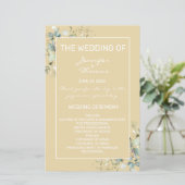 Grüne Blätter, Elegantes Minimalismus-Programm (Stehend Vorderseite)