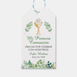 Grüne Blätter Erste Kommune Primera Comunion Geschenkanhänger