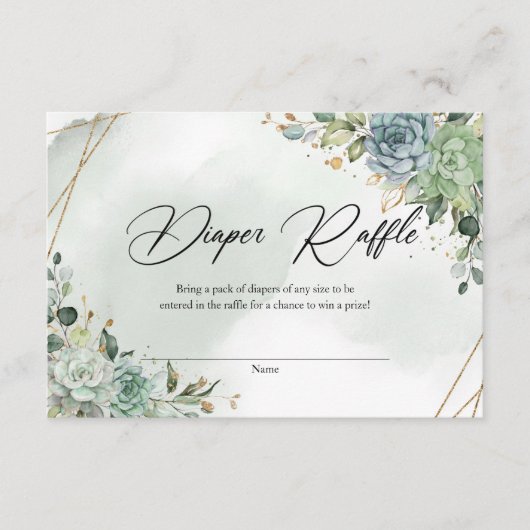 Grüne Blätter Eukalyptus Blattgold Begleitkarte (Vorderseite)