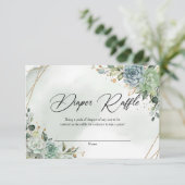 Grüne Blätter Eukalyptus Blattgold Begleitkarte (Stehend Vorderseite)