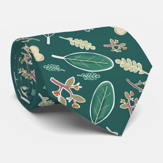 Grüne Blätter fallen Objekte, die an der Decke hän Krawatte (Gerollt)