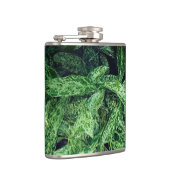 Grüne Blätter Flachmann (Rechts)