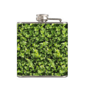 Grüne Blätter Flachmann (Rückseite)