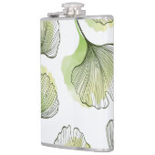 Grüne Blätter Flachmann (Links)