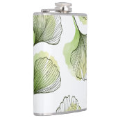 Grüne Blätter Flachmann (Rechts)