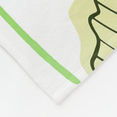 Grüne Blätter Fleecedecke (Ecke)