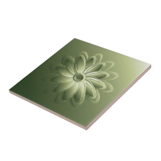 grüne Blätter Fliese (Seite)