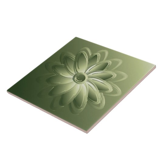 grüne Blätter Fliese (Seite)