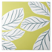 Grüne Blätter Fliese (Vorderseite)
