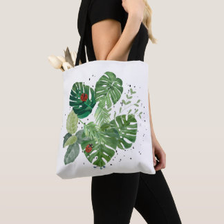 Grüne Blätter Frühlingsdesign - Vintage Minimalist Tasche